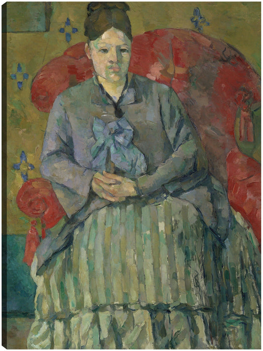 Madame Cézanne en un sillón rojo (hacia 1877) - Paul Cézanne