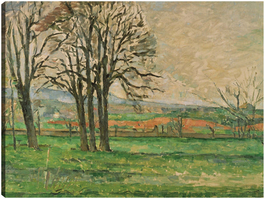 Los árboles desnudos en Jas de Bouffan - Paul Cézanne
