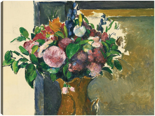 Fleurs Dans Un Vase Rouge (hacia 1880-81) - Paul Cézanne