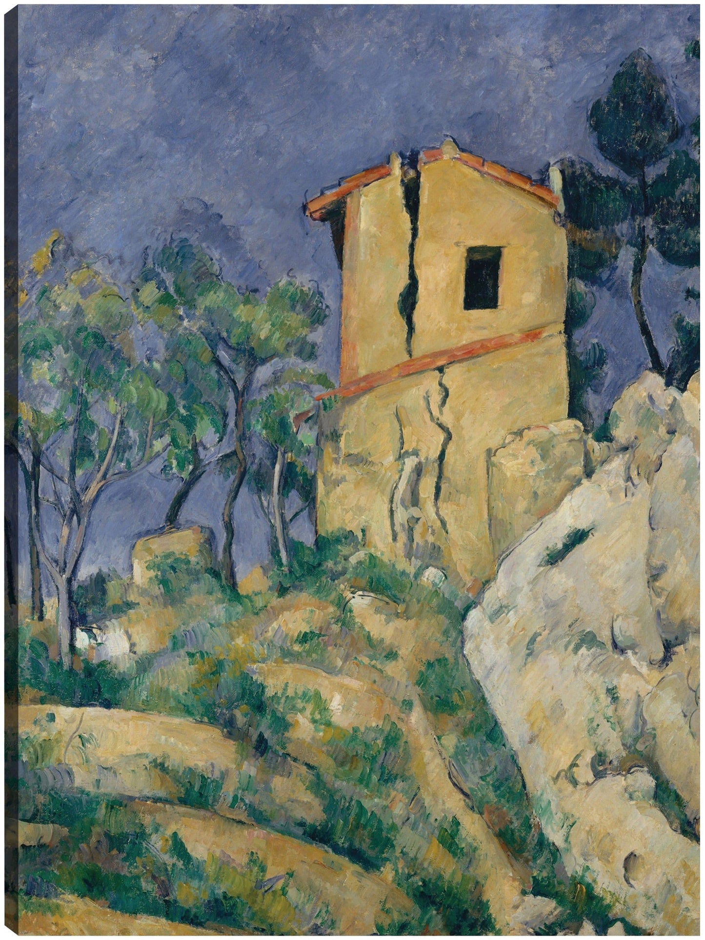 La casa de las paredes agrietadas (1892-1894) - Paul Cézanne
