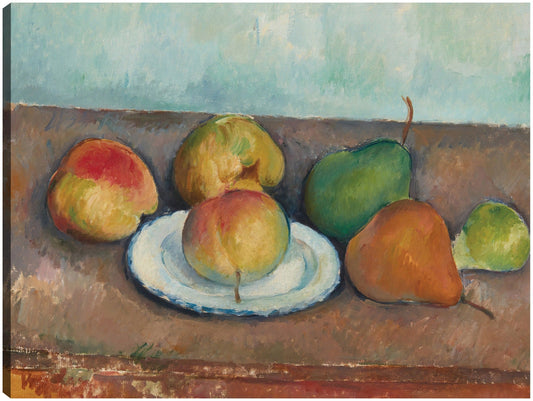 Naturaleza muerta; manzanas y peras (hacia 1888-90) - Paul Cézanne