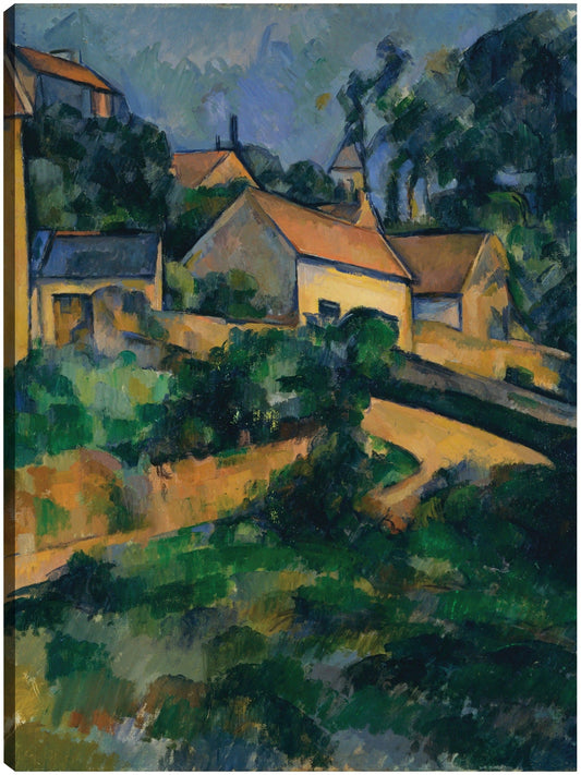 Girando la carretera en Montgeroult (1898) - Paul Cézanne