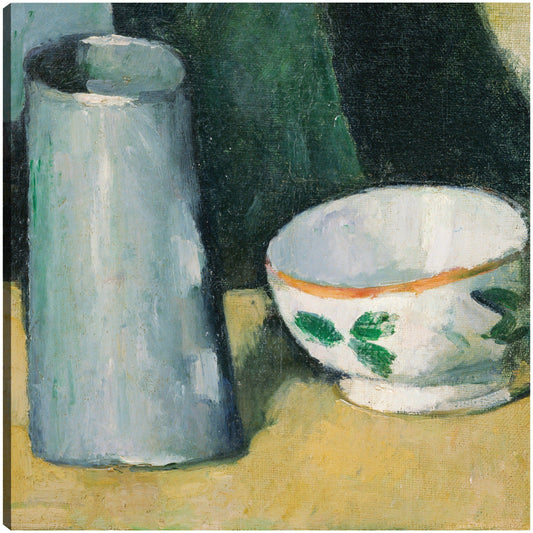 Cuenco y jarra de leche (c.1873 - c.1877) - Paul Cézanne