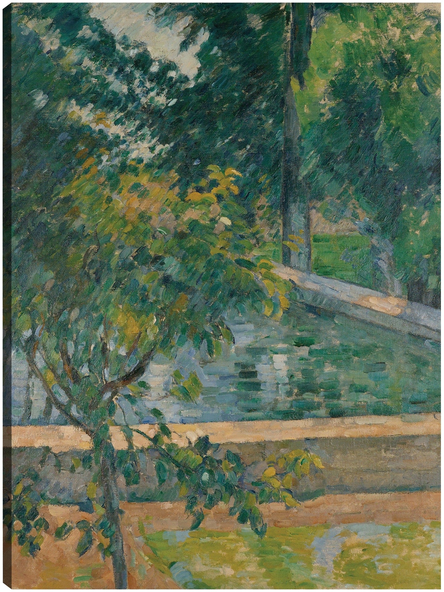 La piscina de Jas de Bouffan (hacia 1878) - Paul Cézanne