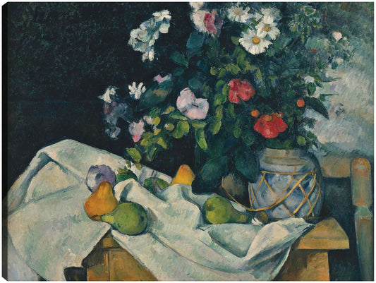 Naturaleza muerta con flores y frutas (entre 1888 y 1890) - Paul Cézanne