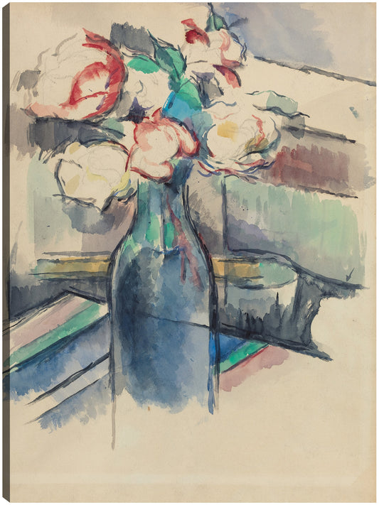 Rosas en una botella (anverso) (1900-1904) - Paul Cézanne