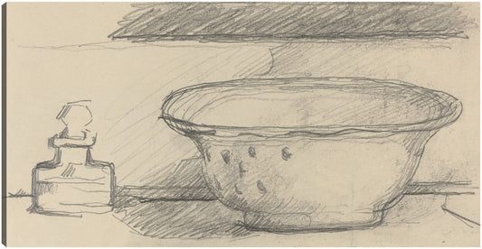 Lavabo y frasco aromático (anverso) (1877-1881) - Paul Cézanne