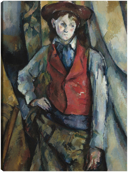 El niño con chaleco rojo (1888-1890) - Paul Cézanne