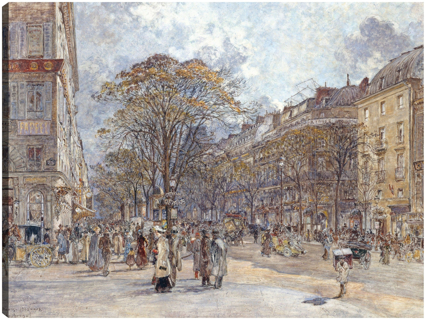 El Boulevard des Italiens, aspecto matutino (1902-1903) - Frédéric Houbron