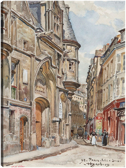 El Hotel de Sens, de la calle Figuier, distrito 4 (1898) - Frédéric Houbron