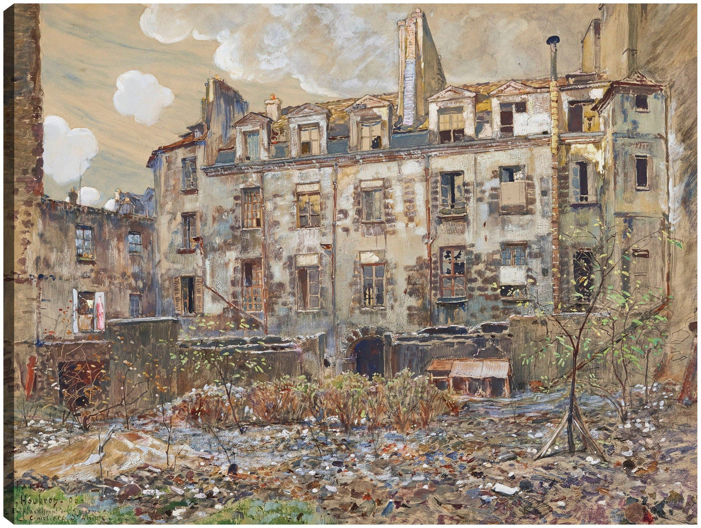El antiguo cementerio de Saint-André, 13 rue Suger. Distrito 6 (1906) - Frédéric Houbron