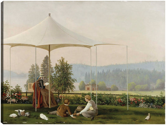 En el jardín de Haminalahti (1856 - 1857) - Ferdinand von Wright