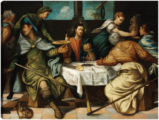 La cena de Emaús (C.1542) - Jacopo Tintoretto