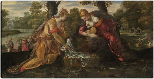 El hallazgo de Moisés (década de 1560) - Jacopo Tintoretto