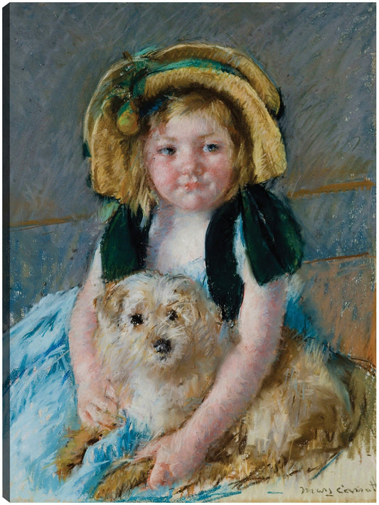 Sara con hijo chien (1901) - Mary Cassatt