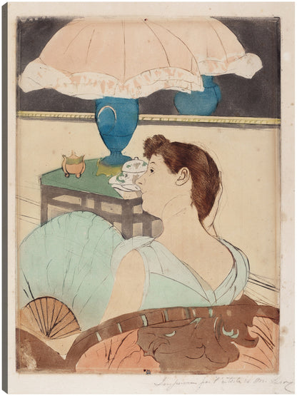La lámpara (1890-1891) - Mary Cassatt