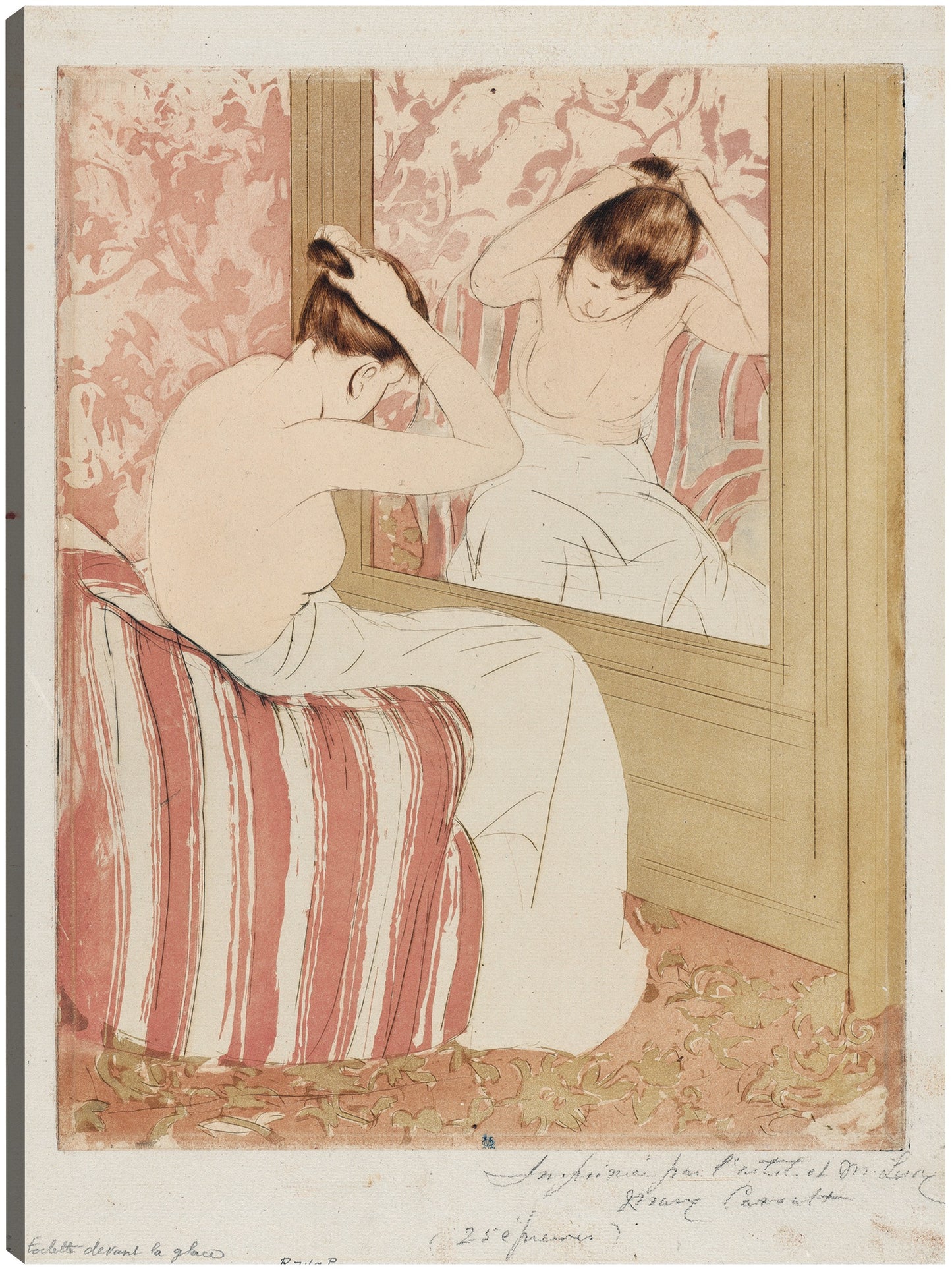 El peinado (1890-1891) - Mary Cassatt