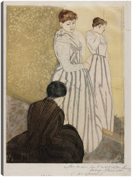 La guarnición (1890-1891) - Mary Cassatt