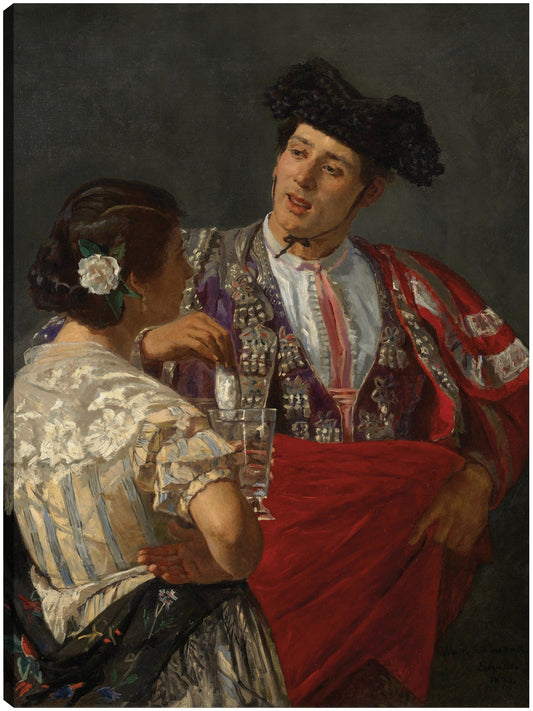 Ofreciendo el panel al torero (1873) - Mary Cassatt