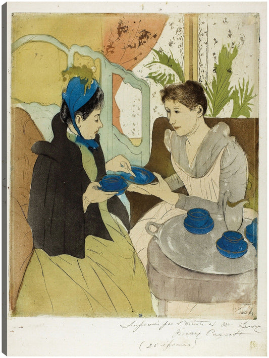 Fiesta del té de la tarde (1890-1891) - Mary Cassatt
