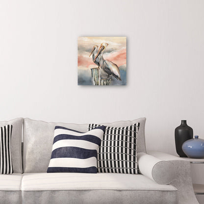 Pelícanos al atardecer - Studio Arts