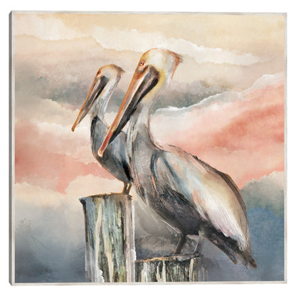 Pelícanos al atardecer - Studio Arts