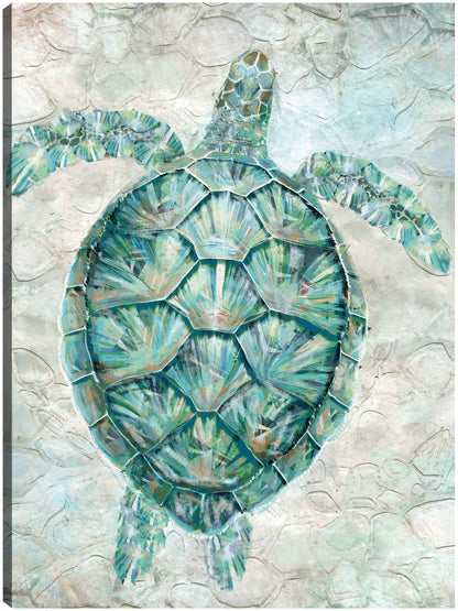 Mosaico de tortugas marinas verde azulado - Studio Arts