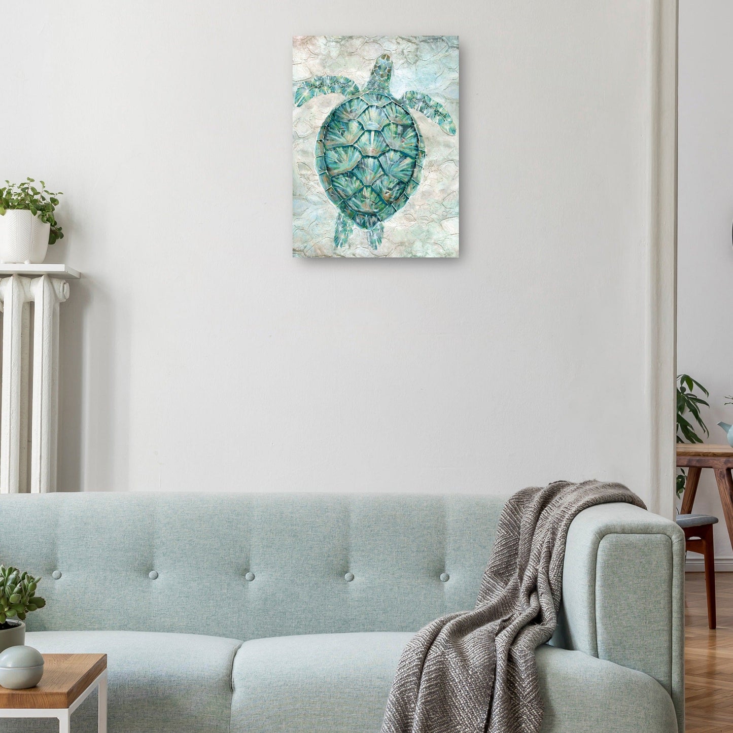 Mosaico de tortugas marinas verde azulado - Studio Arts