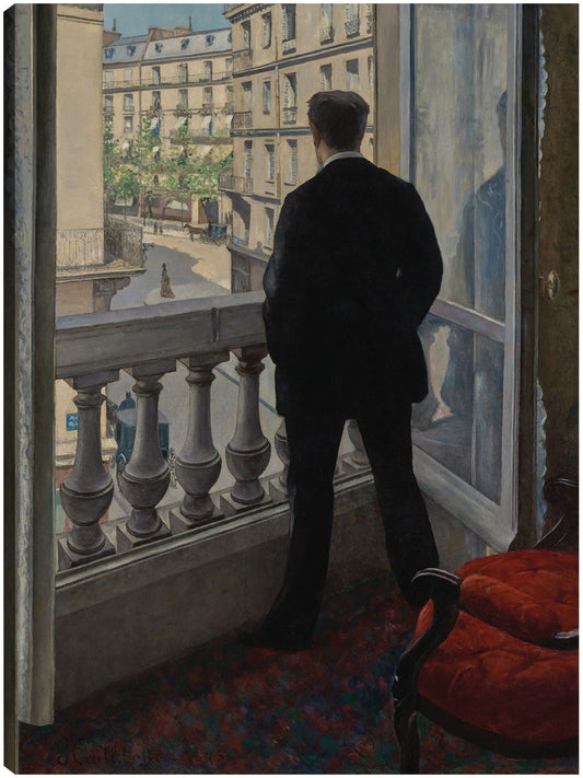 Joven en su ventana (1876) - Gustave Caillebotte