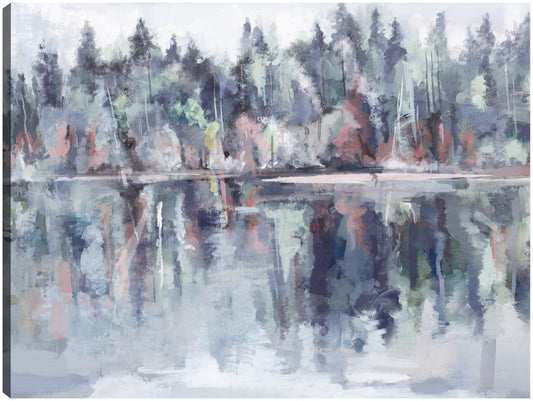 Vista de la casa del lago Luz azul - Studio Arts