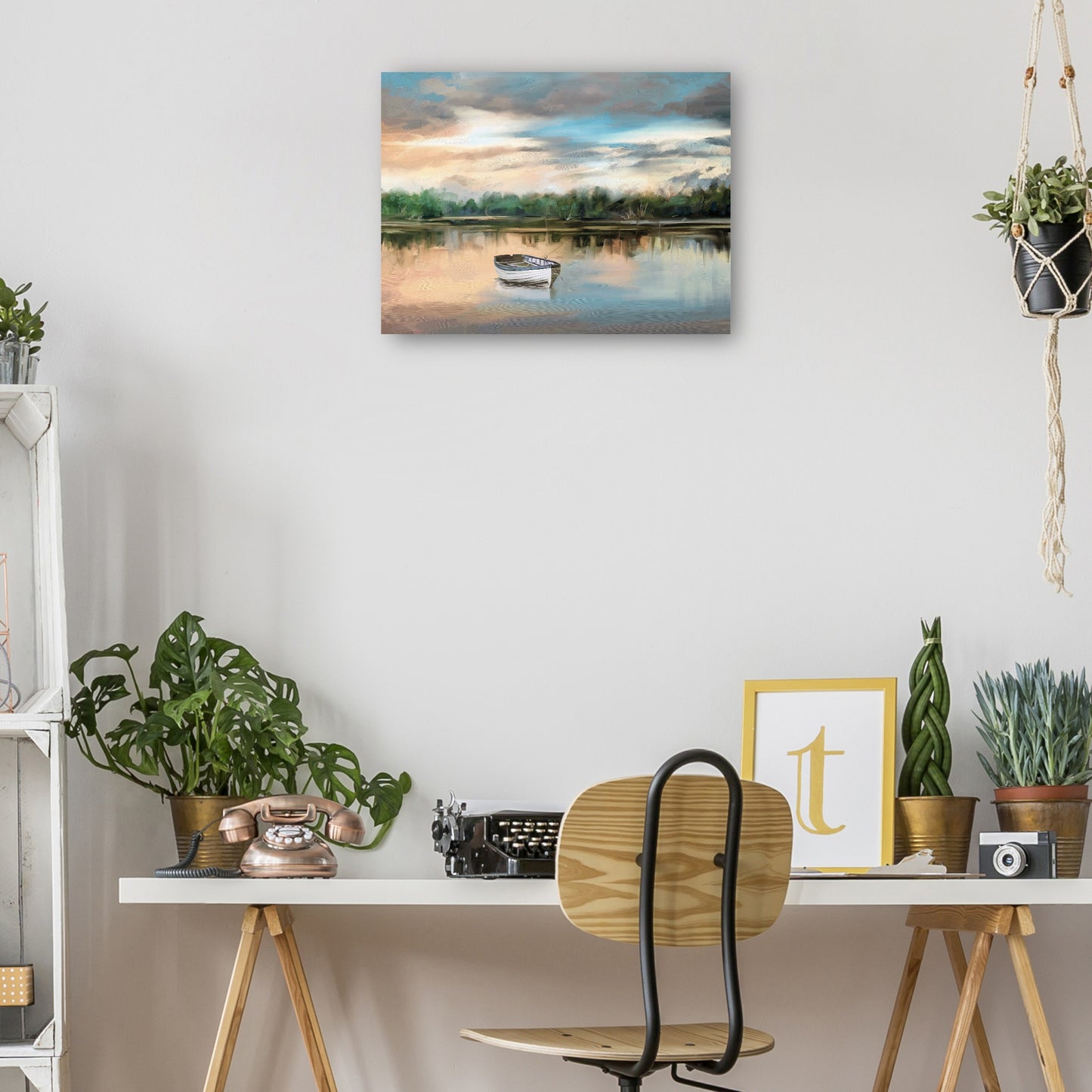 Bote de remos junto al lago - Studio Arts