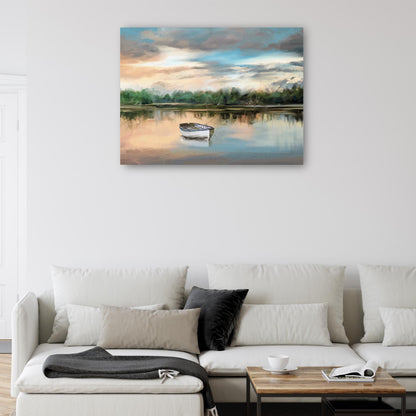 Bote de remos junto al lago - Studio Arts