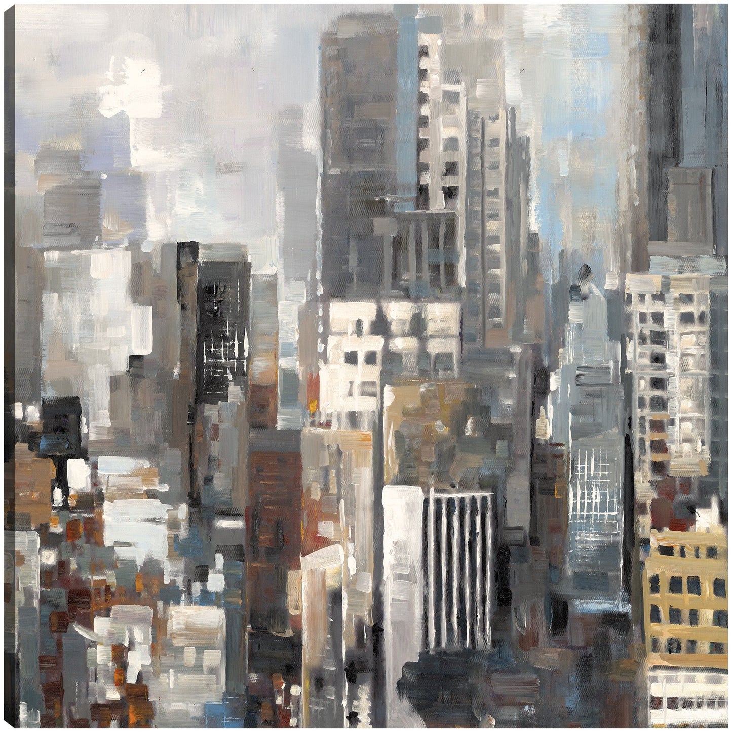 Plaza de siluetas de ciudad II - Studio Arts
