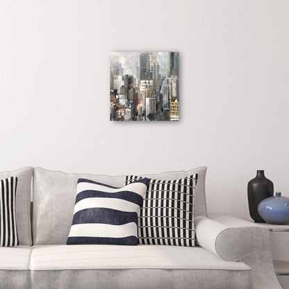 Plaza de siluetas de ciudad II - Studio Arts