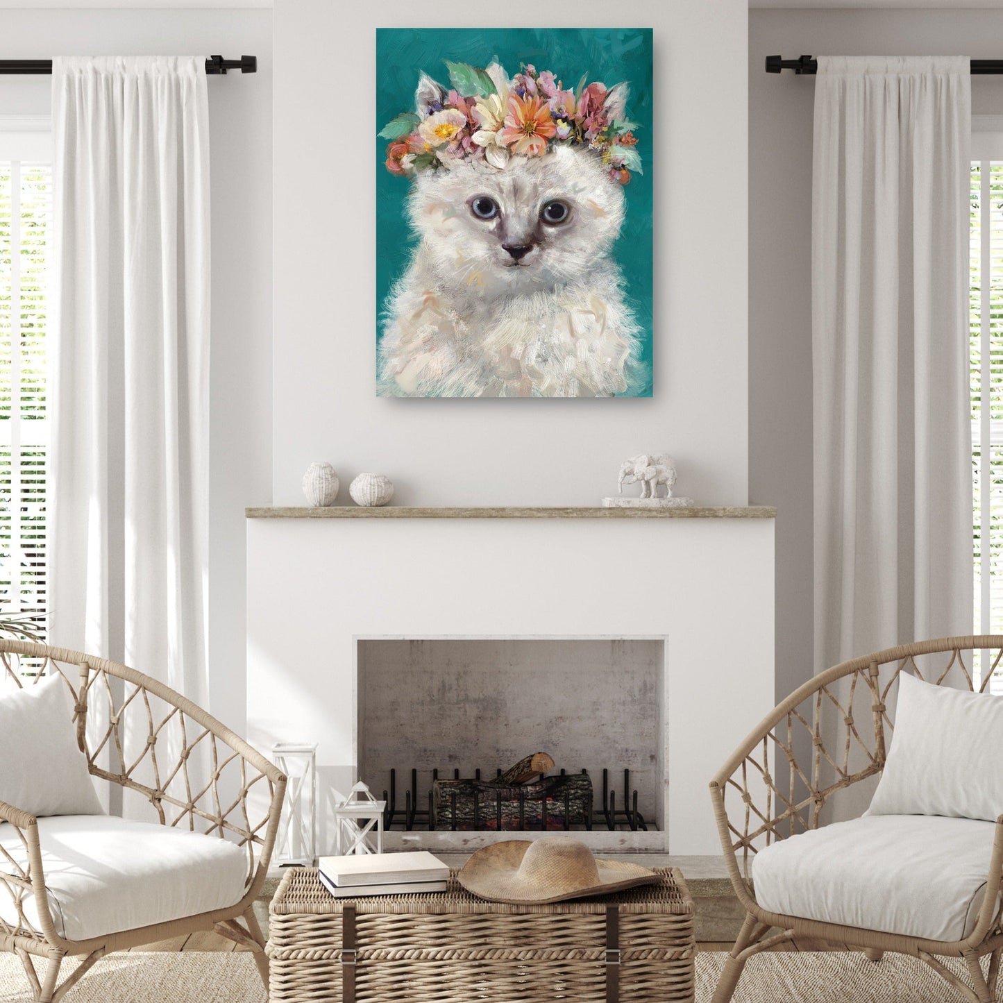 Gatito del poder de la flor I - Studio Arts