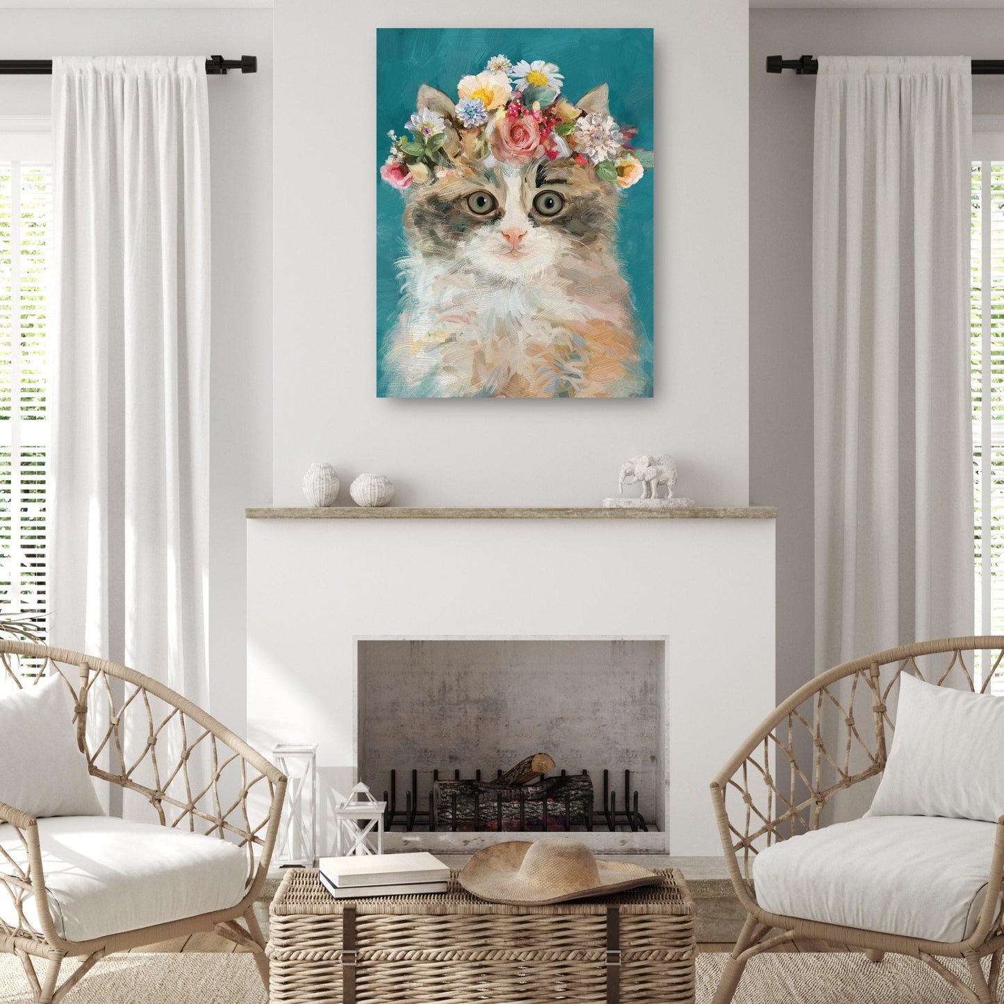 Gatito del poder de la flor II - Studio Arts