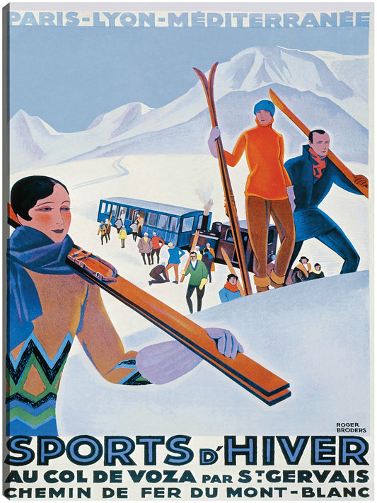 Deporte D'Hiver Esqui Francia - Vintage Apple Collection