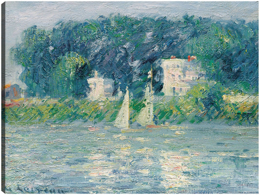 Veleros en el Oise - Gustave Caillebotte