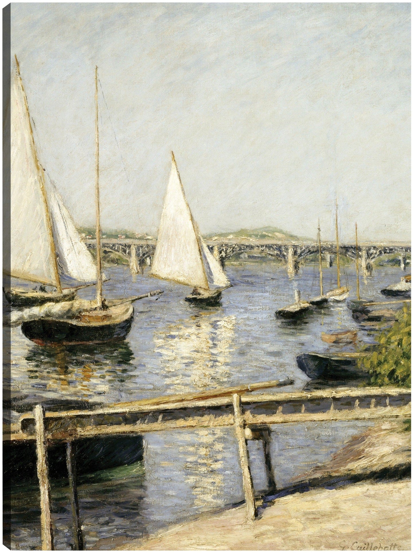 Veleros en Argenteuil (hacia 1888) - Gustave Caillebotte