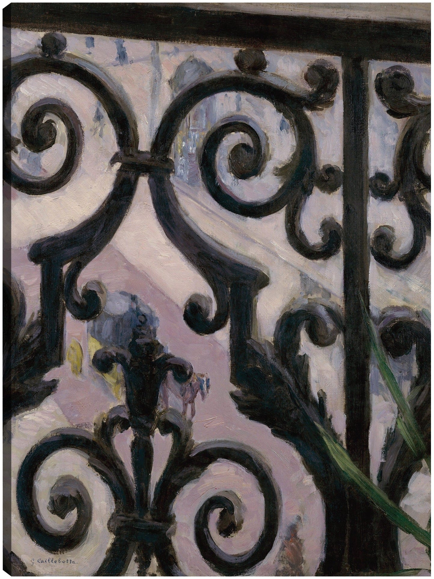 Vista desde un balcón - Gustave Caillebotte