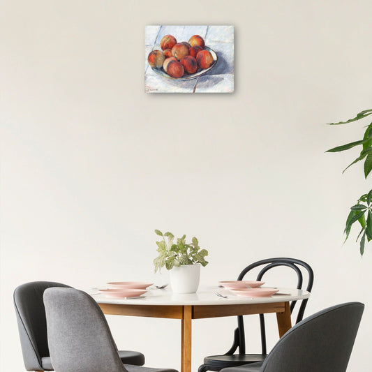 El Plato de Duraznos (hacia 1882) - Gustave Caillebotte