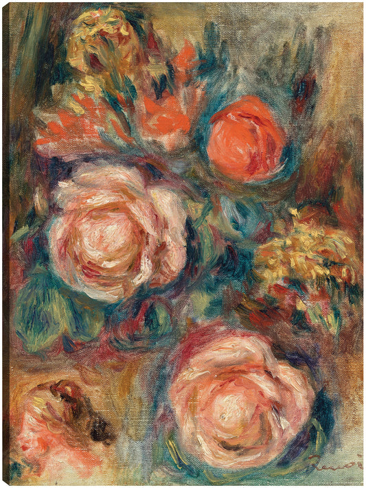 Ramo de Rosas (Bouquet de roses) (1900) - Pierre-Auguste Renoir 