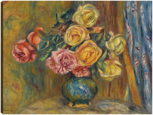 Las rosas al Rideau Bleu (1912) - Pierre-Auguste Renoir 