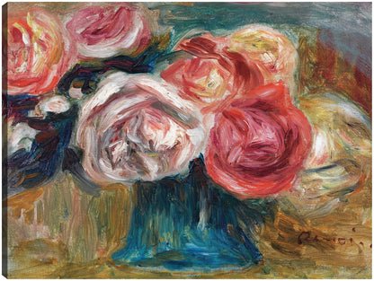 Ramo De Rosas En Un Jarrón - Pierre-Auguste Renoir 