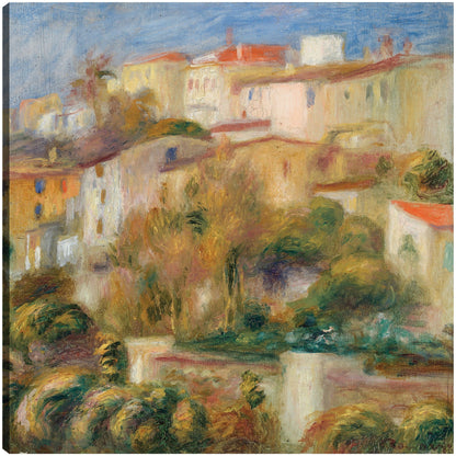 Casas en una colina (Groupe de maisons sur un coteau) (1908) - Pierre-Auguste Renoir 