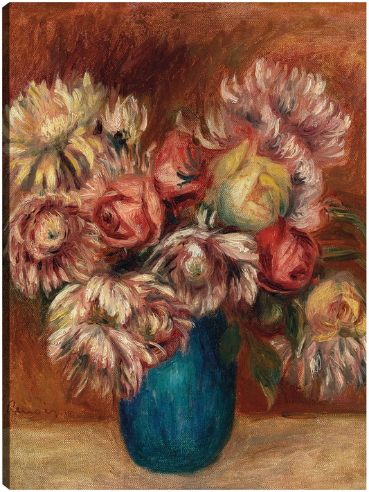 Flores en un jarrón verde (Fleurs dans un vase vert) (c. 1912) - Pierre-Auguste Renoir 