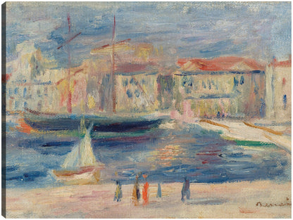 El puerto de Saint-Tropez - Pierre-Auguste Renoir 