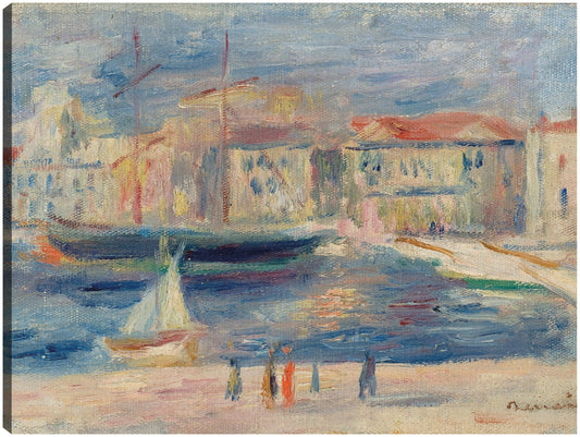 El puerto de Saint-Tropez - Pierre-Auguste Renoir 