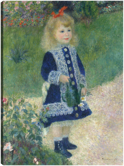 Una niña con una regadera (1876) - Pierre-Auguste Renoir 