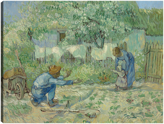 Primeros pasos, después de Millet (1890) - Vincent Van Gogh